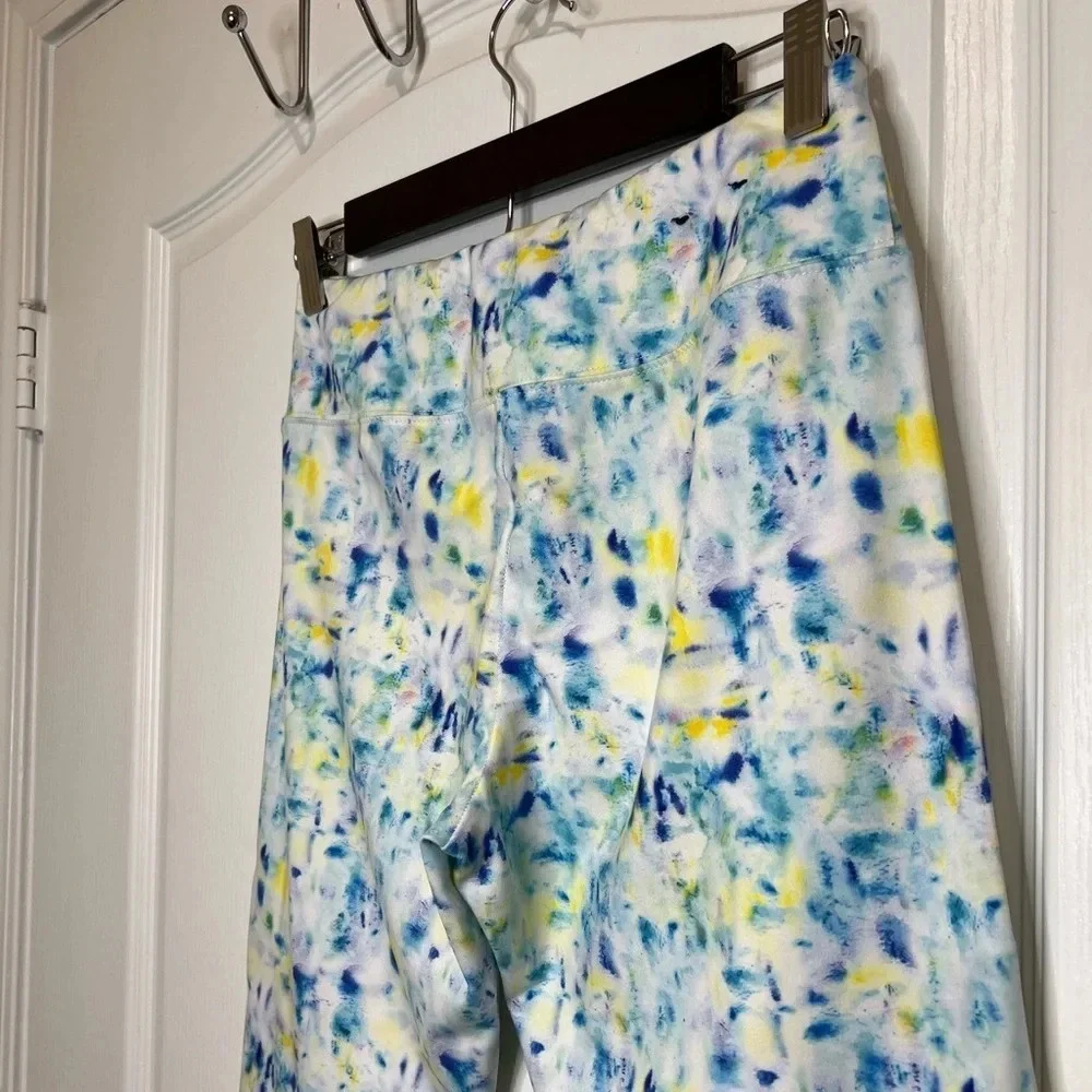 J.Crew Cropped Stretch Pull On Splatter Paint Leggings Size M